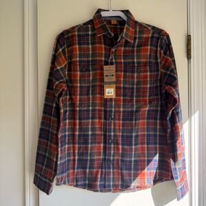 NWT Tailor Vintage Lodge Plaid Performance Stretch Flannel Shirt Women's Small